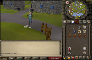 Screencap of OldSchool Runescape's game menu